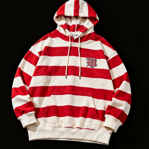 Vintage Preppy Stripe Hoodie